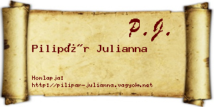 Pilipár Julianna névjegykártya